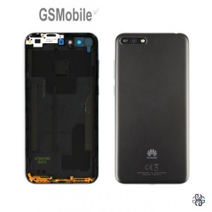 Battery cover Huawei Y6 2018 Black Original - spare parts for Huawei