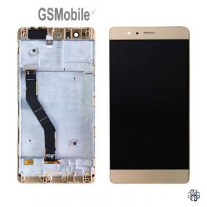 Ecrã - Display LCD Touch com frame Huawei P9 Plus Dourado