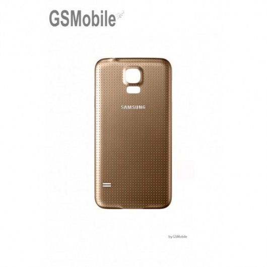 Tapa trasera para Samsung S5 Galaxy G900F Dorado