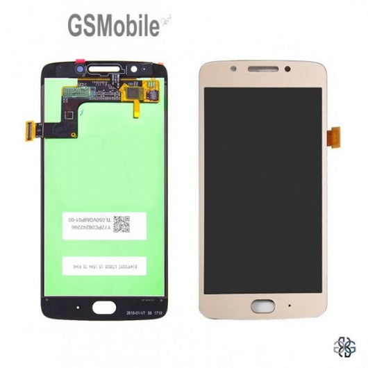 Ecrã - Display LCD Touch para Motorola Moto G5 Dourado