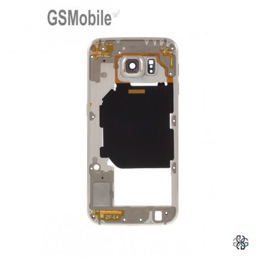 Samsung S6 Galaxy G920F Middle cover gold - SWAP