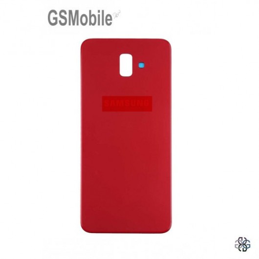 Tapa trasera para Samsung J6 Plus Galaxy J610F Rojo