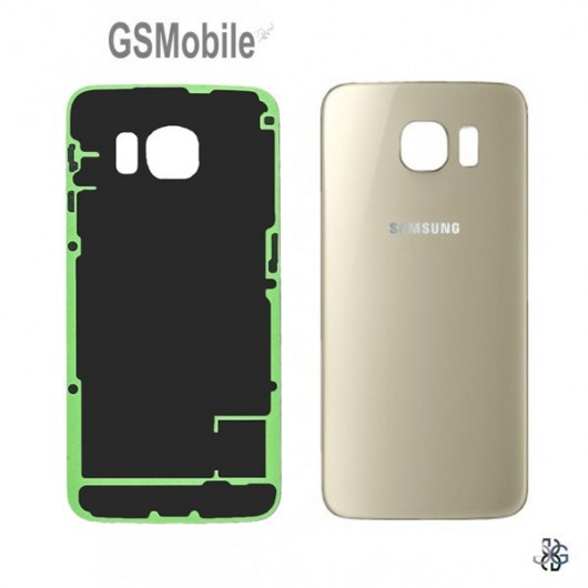 Tapa trasera Samsung S6 Edge Galaxy G925F Dorado