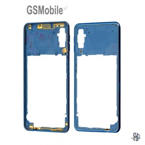 Carcasa intermedia Samsung A7 2018 Galaxy A750F Azul - Original