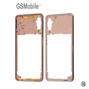 Samsung A7 2018 Galaxy A750F Middle cover Dourado - Original