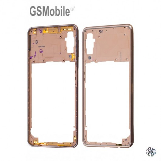 Samsung A7 2018 Galaxy A750F Middle cover Gold - Original