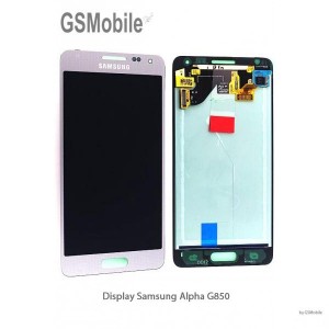 Pantalla completa Samsung Alpha Galaxy G850F Plateado