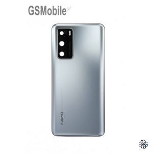 Huawei P40 battery cover silver - Original