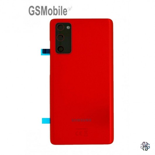 Tapa trasera Samsung Galaxy S20 FE G780F Rojo Original