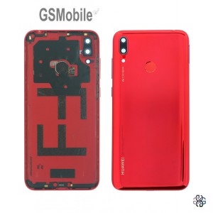 Tapa trasera para Huawei Y7 2019 Original Rojo