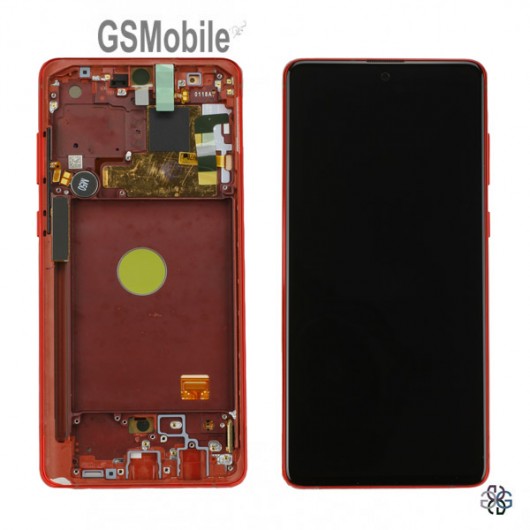 Display for Samsung Note 10 Lite Galaxy N770F red - Original