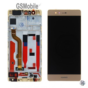 Pantalla completa con marco Huawei P9 Dorado