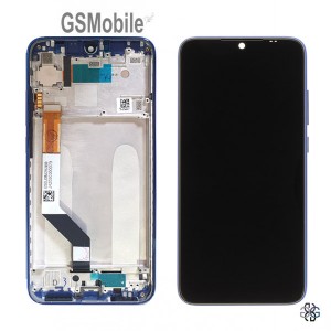 Ecrã - Display LCD Touch com frame Xiaomi Redmi Note 7 Azul