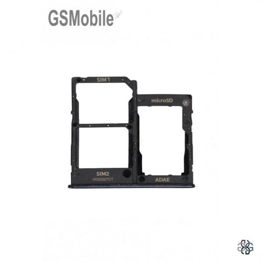 Samsung A41 Galaxy A415F SIM card and MicroSD tray Black Original