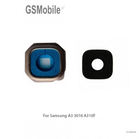 Embellecedor cámara Samsung A3 2016 Galaxy A310F Negro