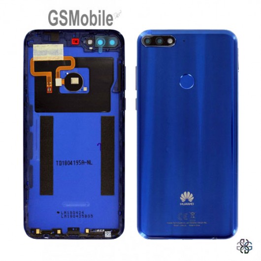 Tapa trasera para Huawei Y7 2018 Azul Original