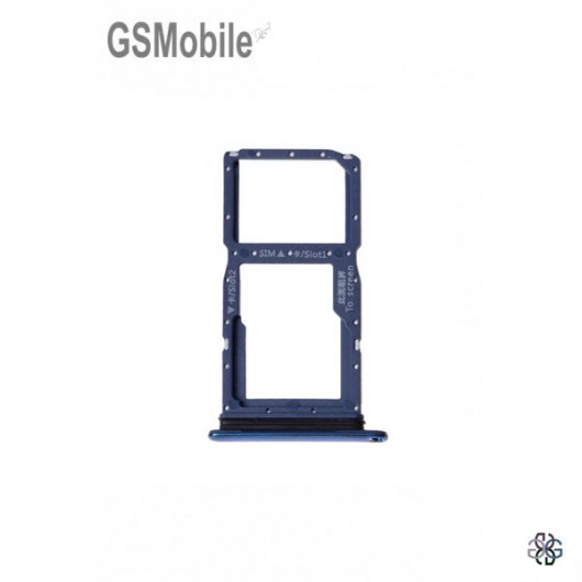 SIM card and MicroSD tray for Huawei P Smart Z Blue