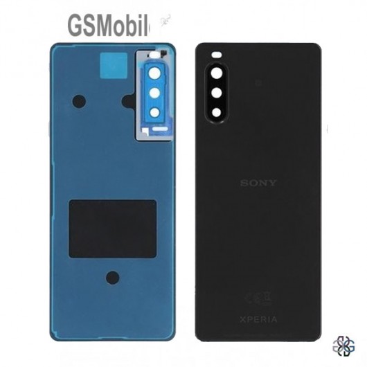 Sony Xperia 10 II battery cover black - Original
