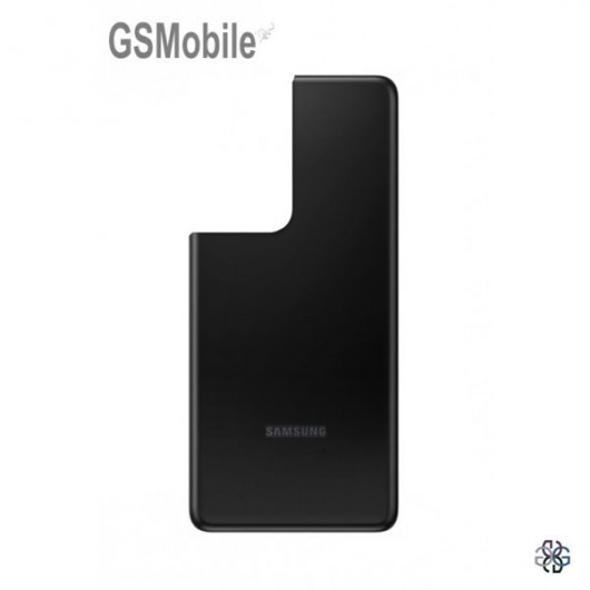 Tampa traseira para Samsung S21 Ultra 5G Galaxy G998B Preto