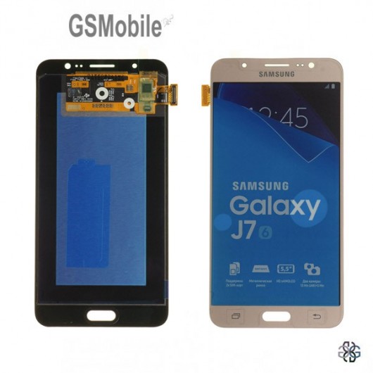 Ecrã - Display LCD Touch Samsung J7 2016 Galaxy J710F Dourado Original