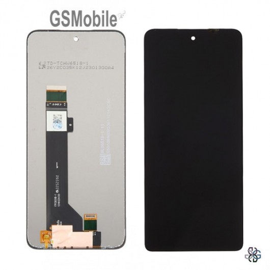 Display for Motorola Moto G53 Black