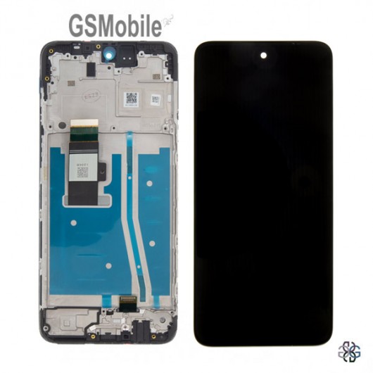 Full LCD Display for Motorola Moto G53 Black Original