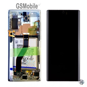 Ecrã - Display LCD Touch com bateria Samsung N975F Galaxy Note 10 Plus Aura Glow Original