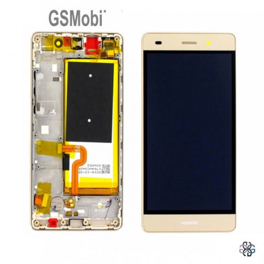 Ecrã - Display LCD Touch Huawei P8 Lite Dourado Original