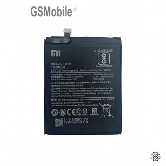 Battery for Xiaomi Mi A1 Original