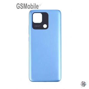 Tampa traseira azul para Xiaomi Redmi 10c