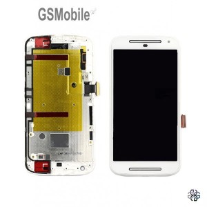Full LCD Display for Motorola Moto G2 White