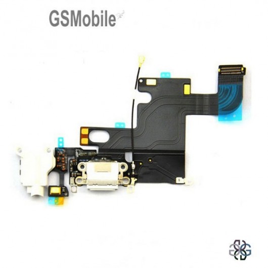 Flex conector de carga iPhone 6G Blanco - Ventas de repuestos para telefonos Apple