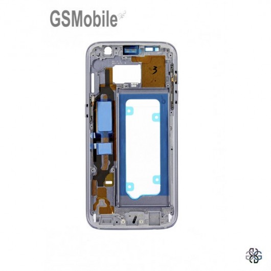 Suporte LCD / estrutura da tela para Samsung S7 Galaxy G930F Preto