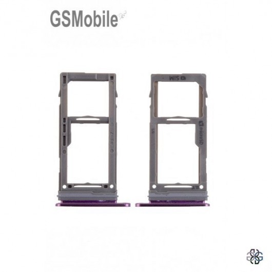 Samsung S9 Galaxy G960F SIM card and MicroSD tray purple