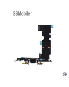 Flex conector de carga & Micrófono iPhone 8 Plus Negro