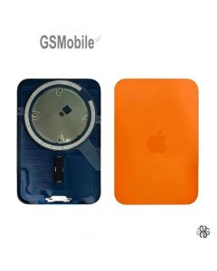 Tapa trasera + Soporte de metal para iPhone 17 Pro Max Naranja