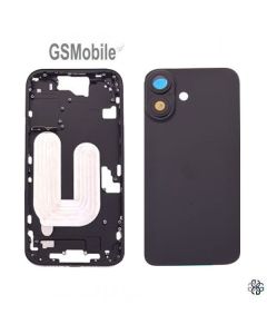 Carcasa intermedia con tapa trasera para iPhone 17 Negro