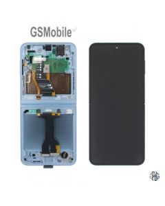 Ecr&atilde; Completo Original Samsung Galaxy Z Flip6 5G F741B Azul com frame