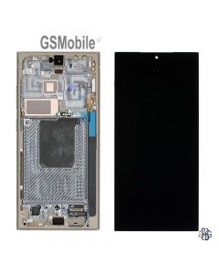 Display Completo Samsung S24 Ultra Galaxy S928B Giallo Originale (Assembled)