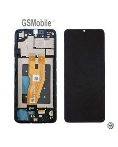 Écran complet avec châssis pour Samsung A05 Galaxy A055F Noir