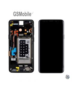 Écran complet avec châssis Original Samsung G960F Galaxy S9 Noir