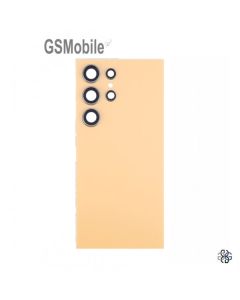 Cover Posteriore + Vetrino Fotocamera per Samsung S24 Ultra Galaxy S928B Giallo