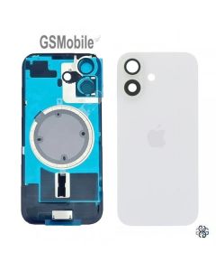 Coque arrière + Support en métal pour iPhone 17 Blanc