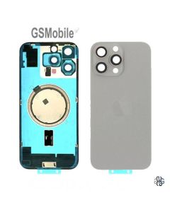 Cache arrière iPhone 16 Pro Max titane naturel – pièce détachée
