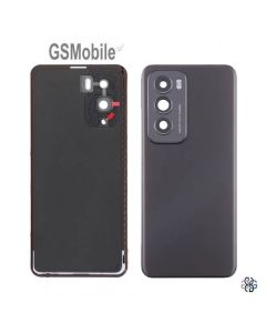 Cache Batterie + Verre de caméra pour Oppo Reno12 5G Noir