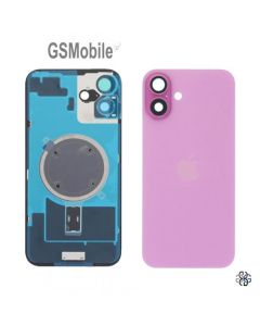 Componente Tapa de bateria para iPhone 16 - Rosa